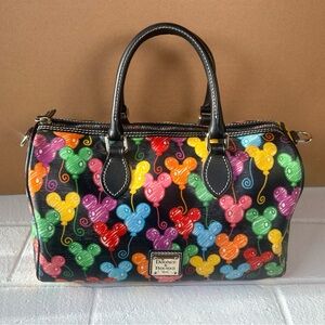 Retired Dooney & Bourke Disney Parks 10th Anniversary Mickey Balloons Satchel